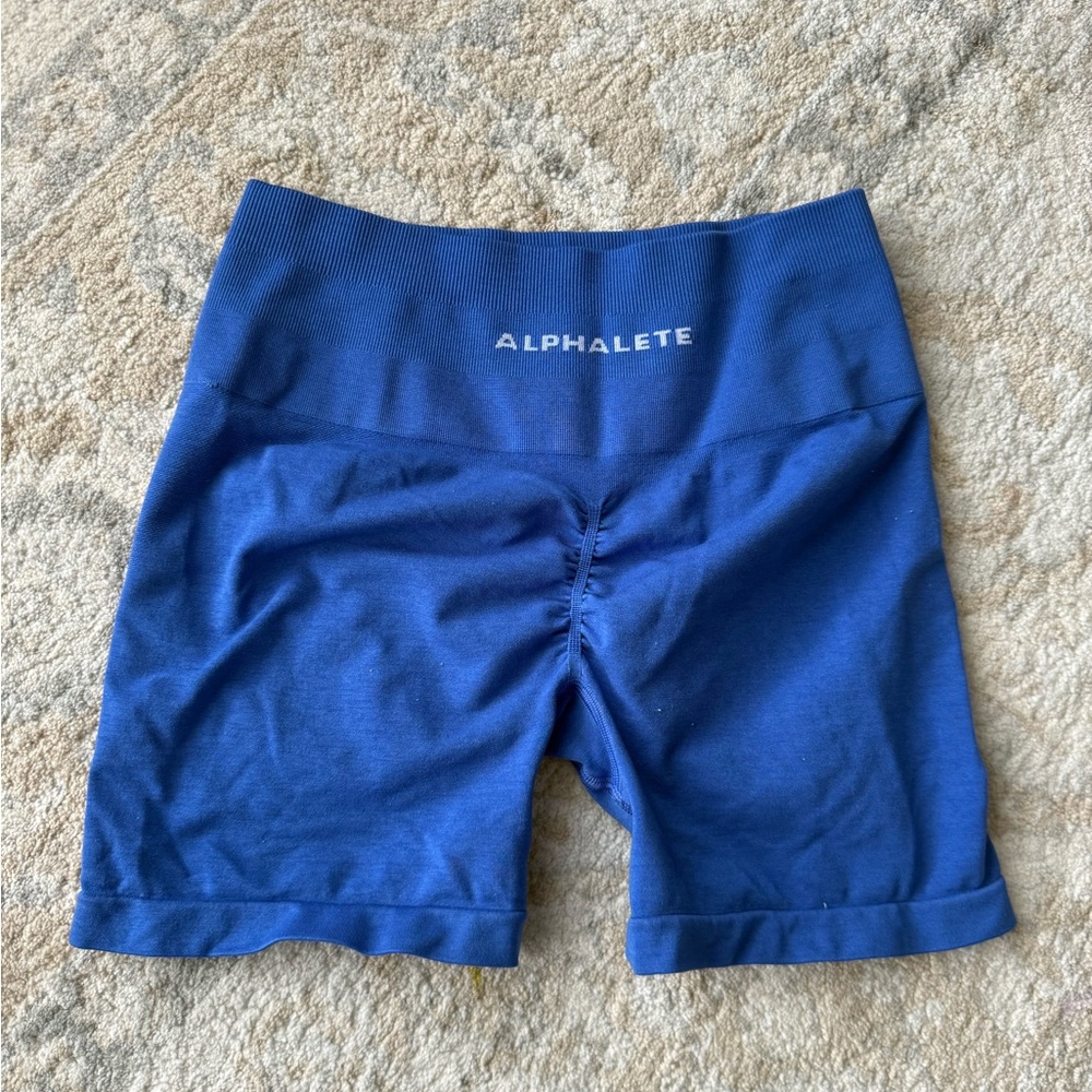 Alphalete Women's Vibrant Blue Bike Shorts